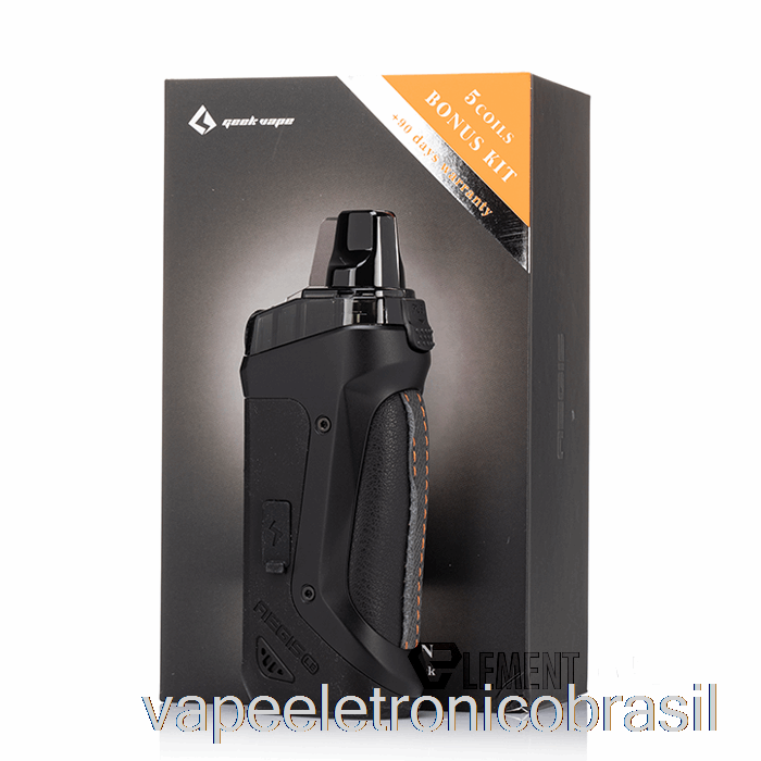 Vape Recarregável Geek Vape Aegis Boost 40w Pod Mod Kit Le Bônus Kit - Espaço Preto